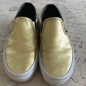 Gold Vans Size 7 womens / Men’s 5.5